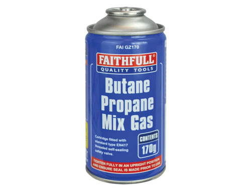 Faithfull Butane Propane Mix Gas Cartridge