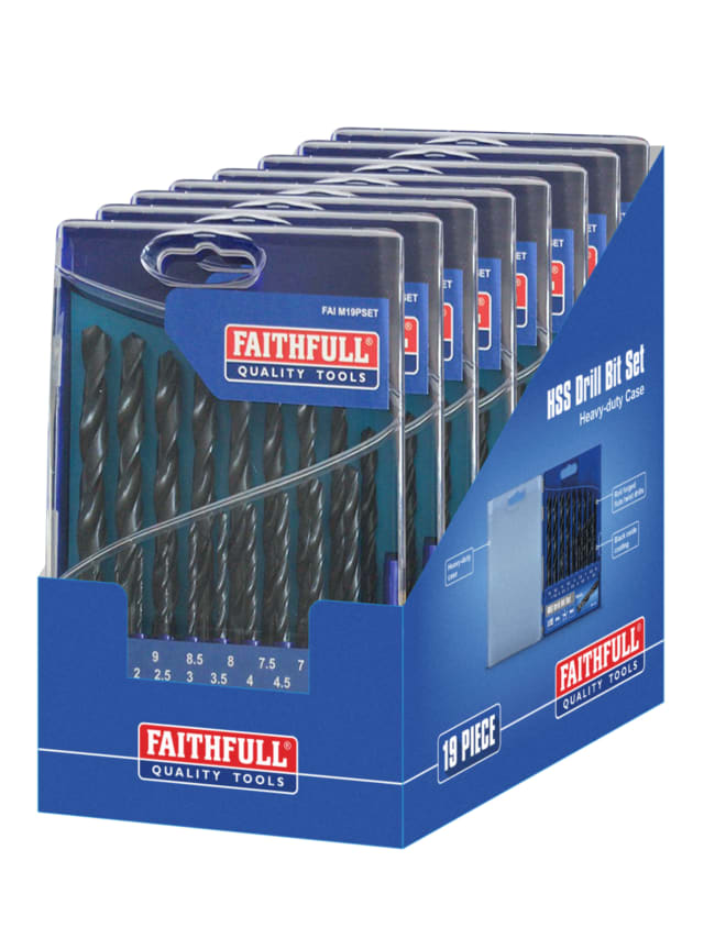 Faithfull HSS Drill Bit Set, Metric