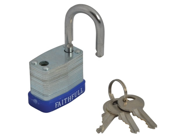 Faithfull Laminated Steel Padlock