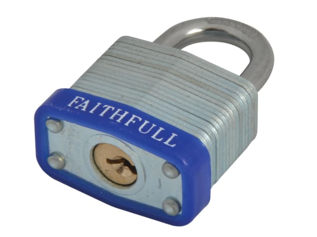 Faithfull Laminated Steel Padlock