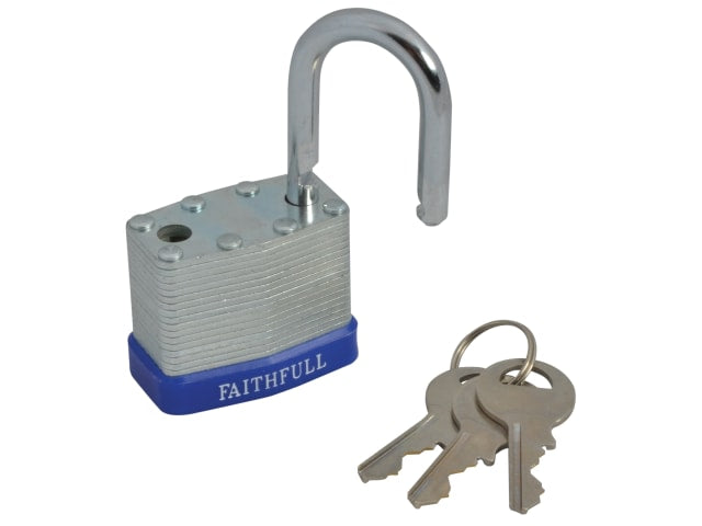 Faithfull Laminated Steel Padlock