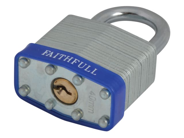 Faithfull Laminated Steel Padlock