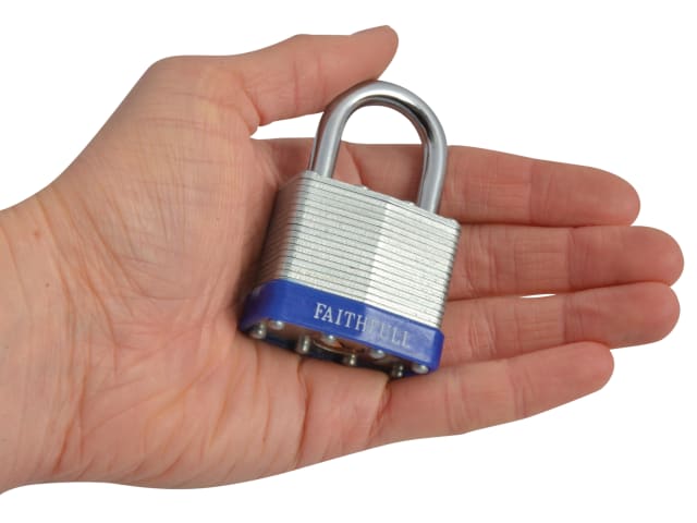 Faithfull Laminated Steel Padlock