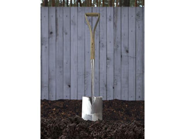 Faithfull Prestige Stainless Steel Digging Spade Ash Handle