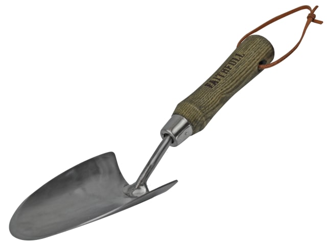 Faithfull Prestige Stainless Steel Hand Trowel Ash Handle