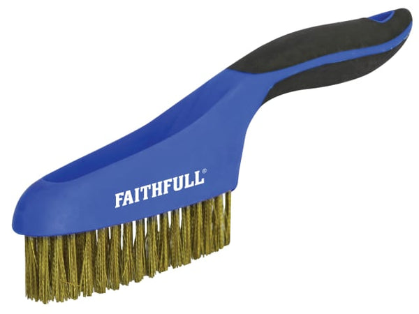 Faithfull Soft Grip Scratch Brush