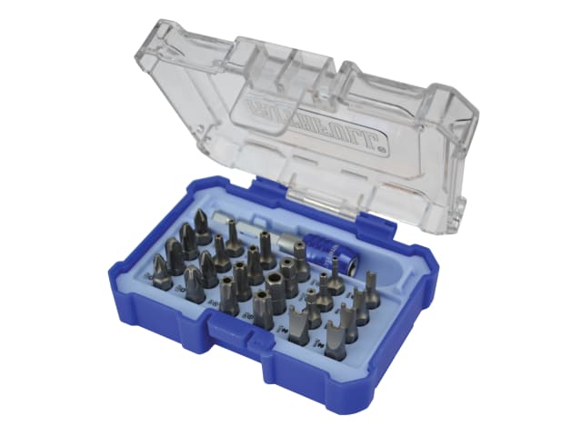 Faithfull Quick-Change S2 Security Bit Set, 25 Piece