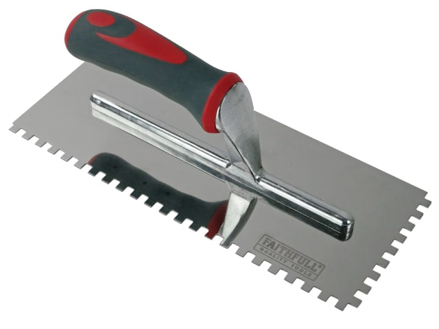 Faithfull Notched Trowel Serrated Edge