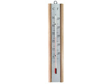 Faithfull Thermometer Wall Beech Silver 200mm