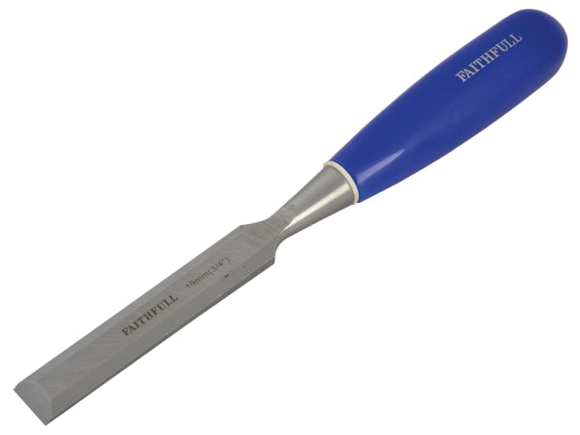 Faithfull Bevel Edge Chisel Blue Grip