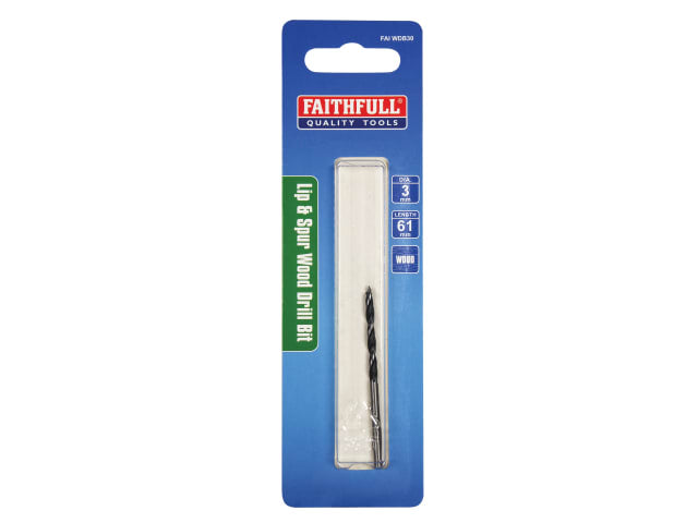 Faithfull Lip & Spur Wood Drill Bit