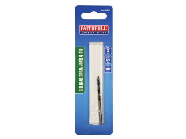 Faithfull Lip & Spur Wood Drill Bit