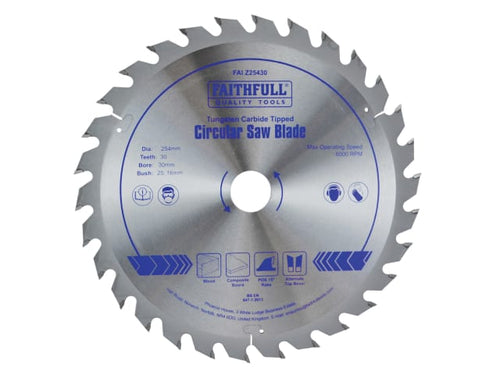 Faithfull Professional TCT Circular Saw Blade