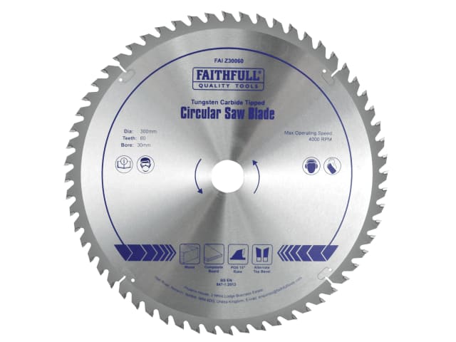 Faithfull Professional TCT Circular Saw Blade