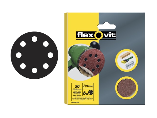 Flexovit Hook & Loop Sanding Discs 115mm