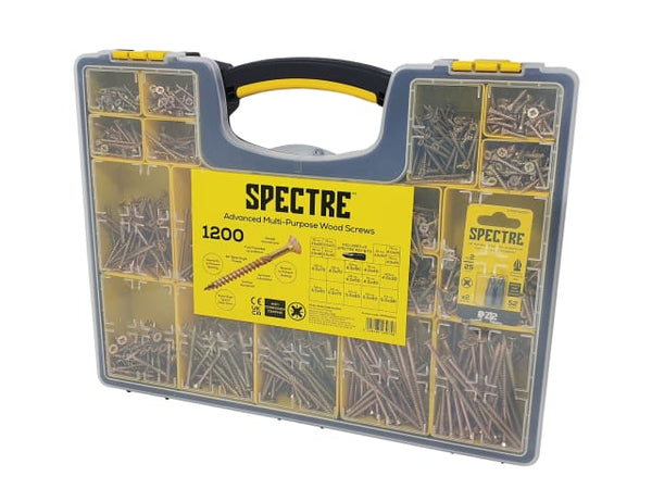 ForgeFix Spectre Wood Screw Site Organiser 1200 Piece