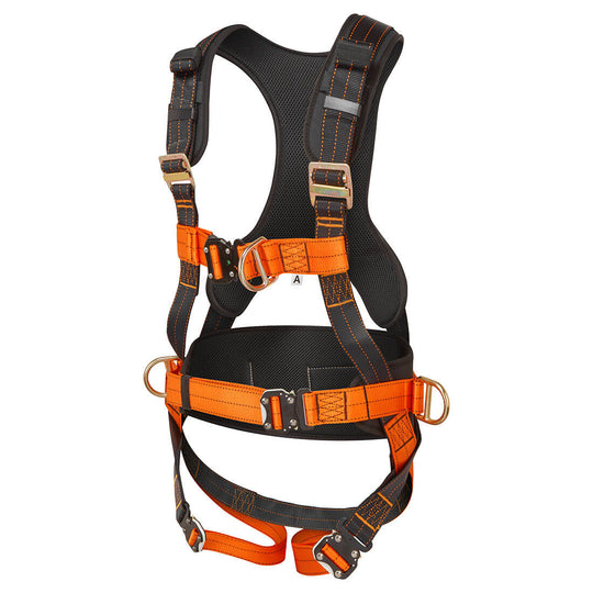 Ultra 3-point harness featuring multiple adjustment straps and reinforced safety features