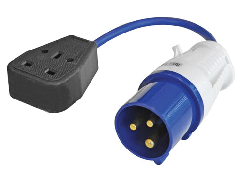 Faithfull Power Plus Fly Lead 240V 3-Pin Plug to 240V 3-Pin Socket & 35cm Lead