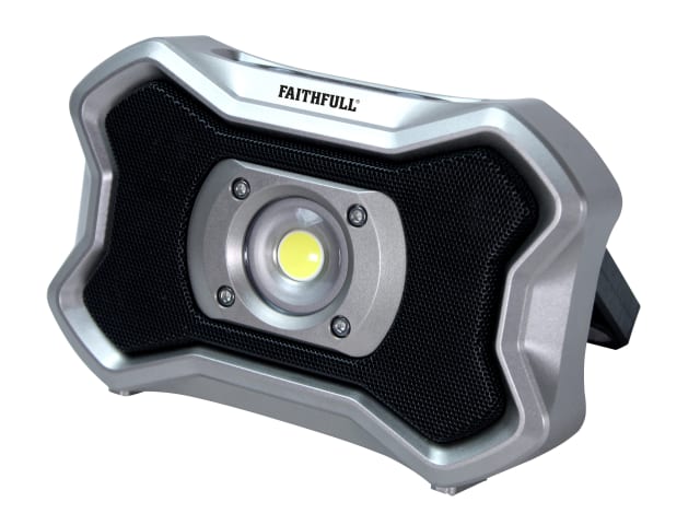 Faithfull Power Plus Rechargeable Work Light with Speaker 20W