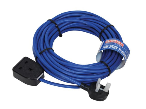 Faithfull Power Plus Trailing Lead 240V 13A 1.5mm Cable 14m