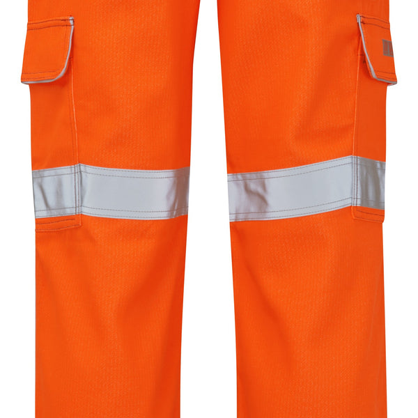 Pulsar Rail Spec Flame Retardant Ast Arc Hi-Vis Combat Trousers - PRARC07 Orange