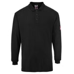 Portwest Flame Resistant Anti-Static Long Sleeve Polo Shirt - thumbnail 1