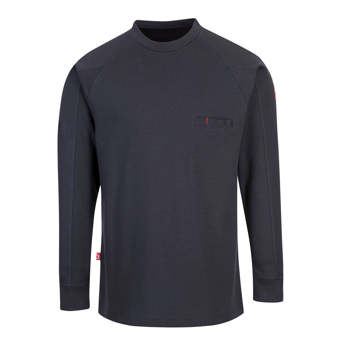 Portwest FR33 navy crew neck tee – anti-static flame-resistant thermal work shirt