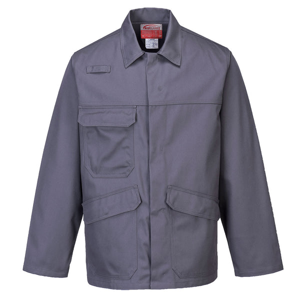 Portwest FR35 grey Bizflame Pro jacket – durable flame-resistant safety outerwear