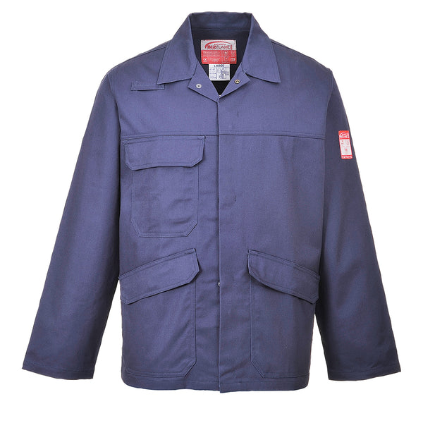 Portwest FR35 navy Bizflame Pro jacket – industrial flame-resistant work jacket