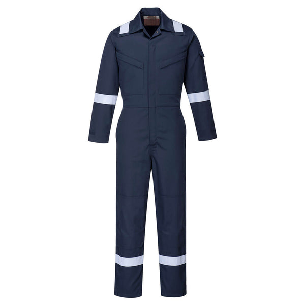 Navy Portwest Bizflame Women’s Coverall FR51 with flame-resistant and tailored fit