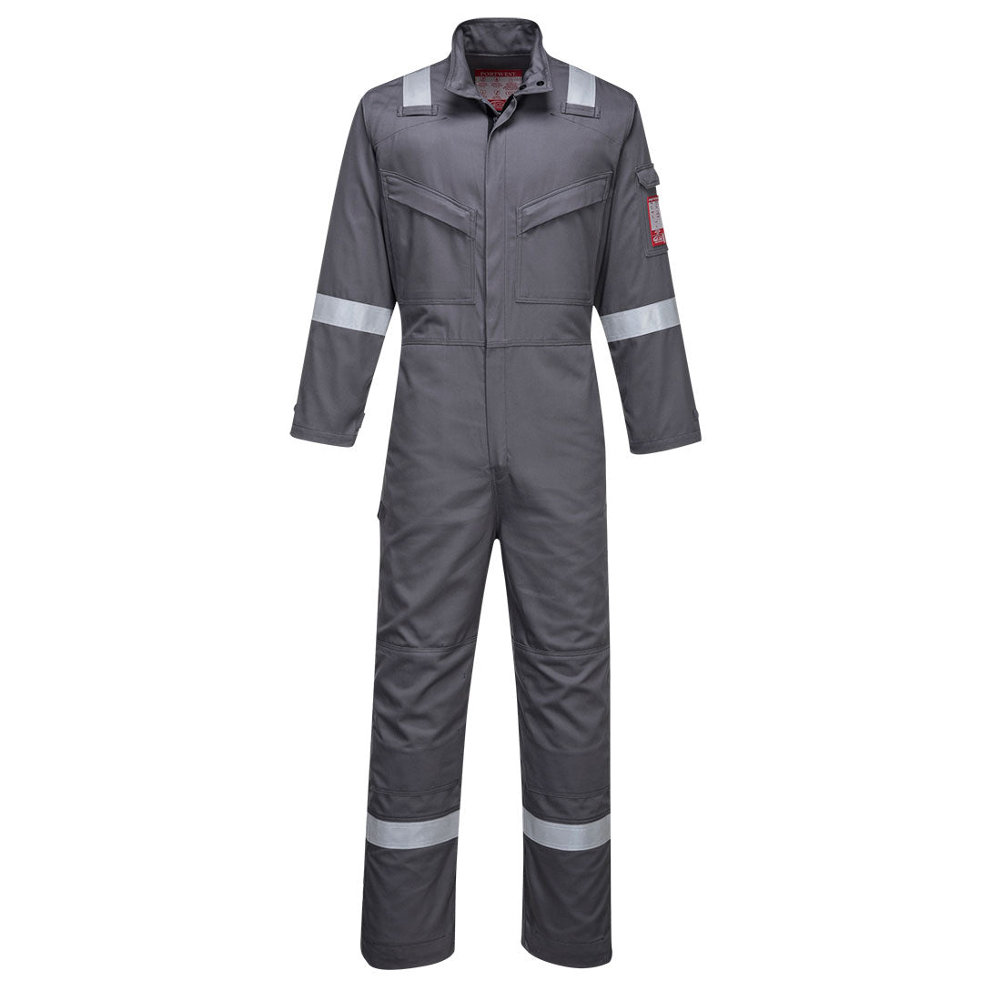 Grey Portwest Bizflame Ultra Coverall FR93 with multiple pockets and superior protection