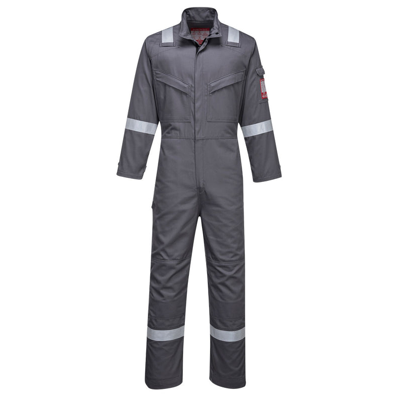 Grey Portwest Bizflame Ultra Coverall FR93 with multiple pockets and superior protection