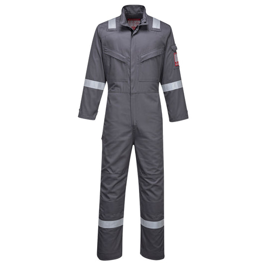 Grey Portwest Bizflame Ultra Coverall FR93 with multiple pockets and superior protection