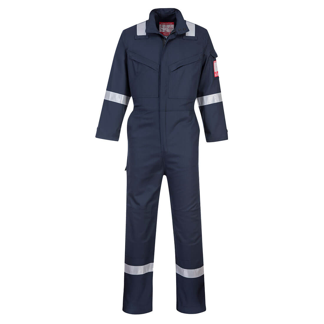 Navy Portwest Bizflame Ultra Coverall FR93 for arc flash and flame-resistant safety
