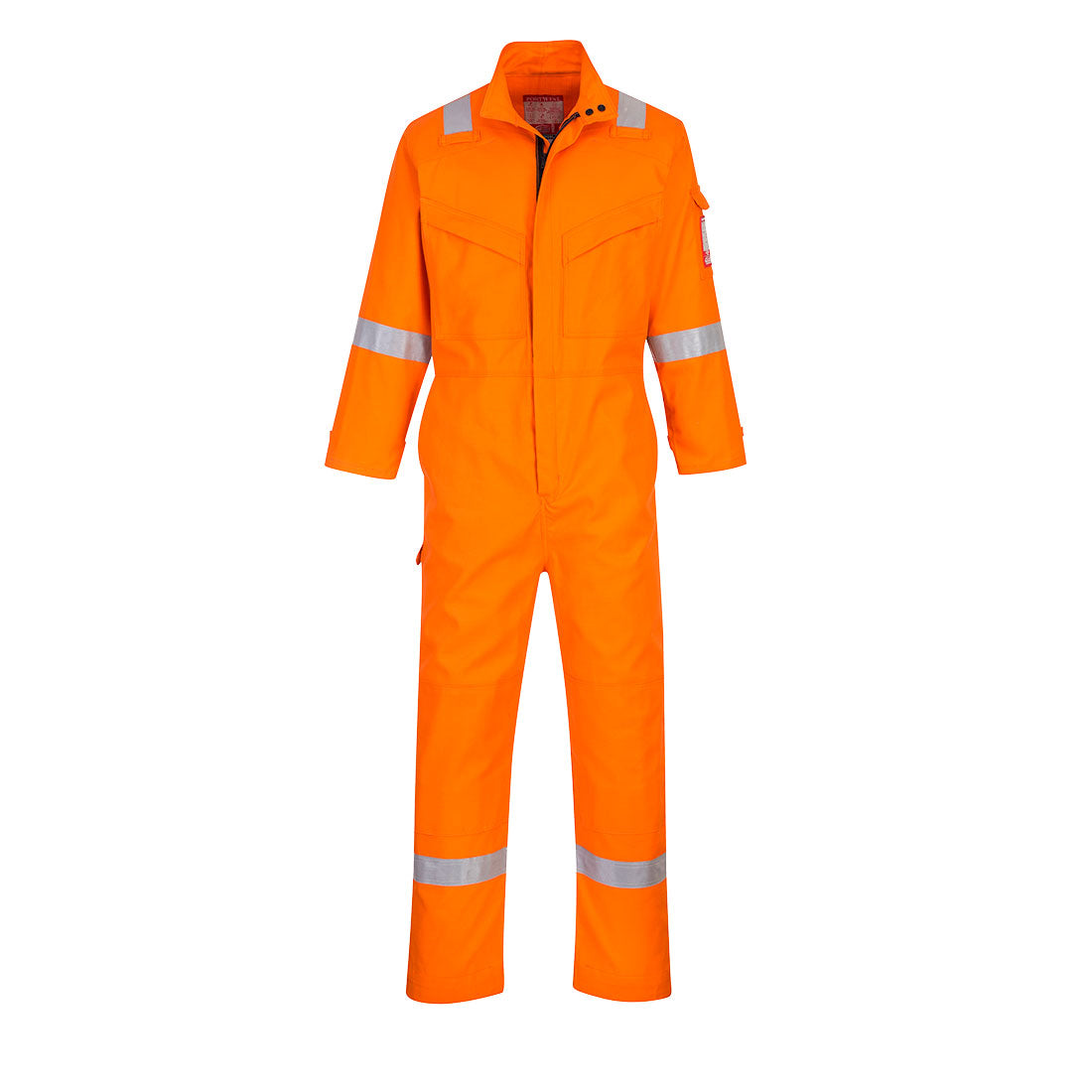Orange Portwest Bizflame Ultra Coverall FR93 built for harsh industrial environments