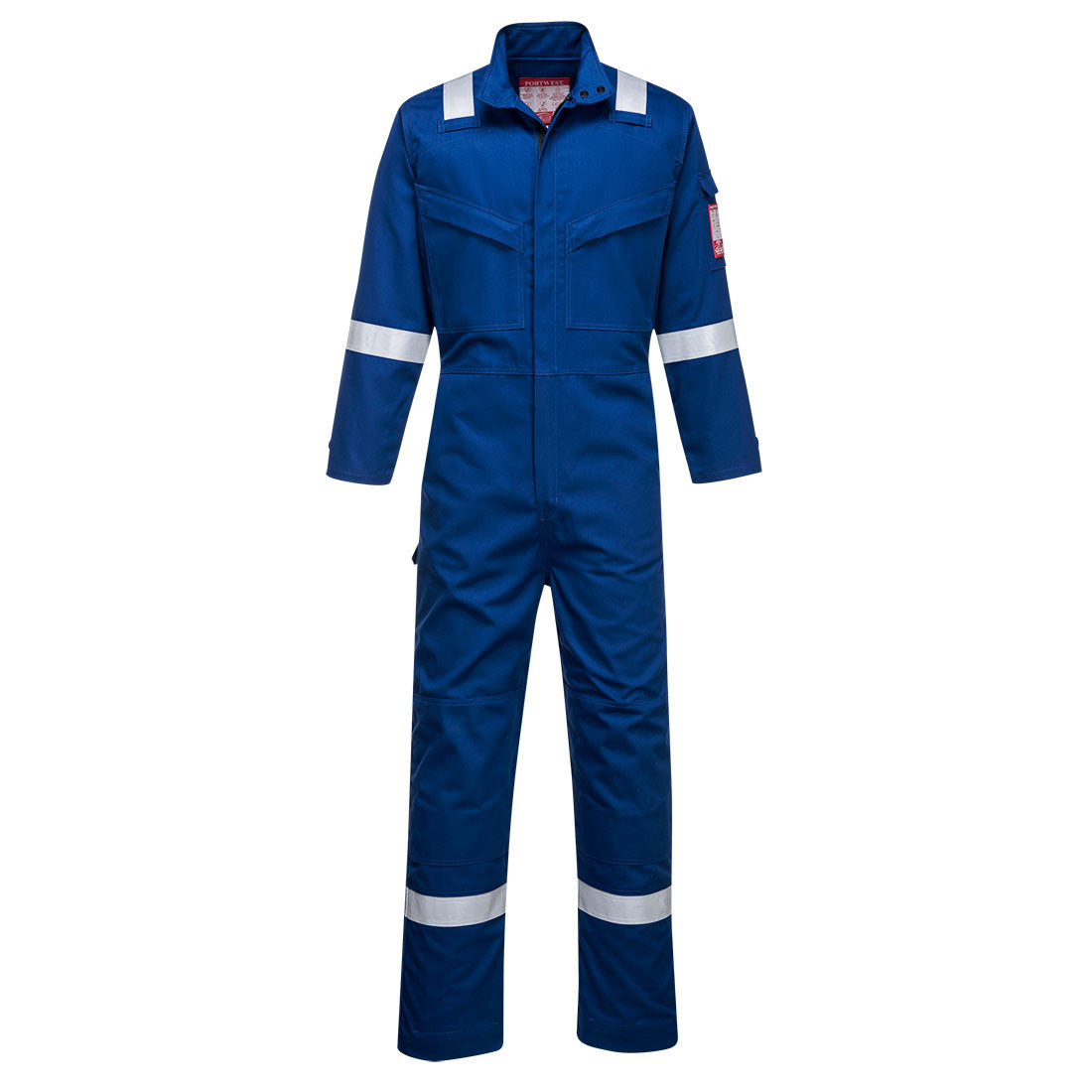 Red/Black Portwest Bizflame Ultra Coverall FR93 with ergonomic FR design