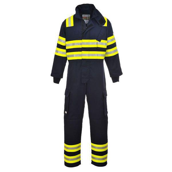 Navy Portwest Wildland Fire Coverall FR98 for firefighting and extreme heat conditions