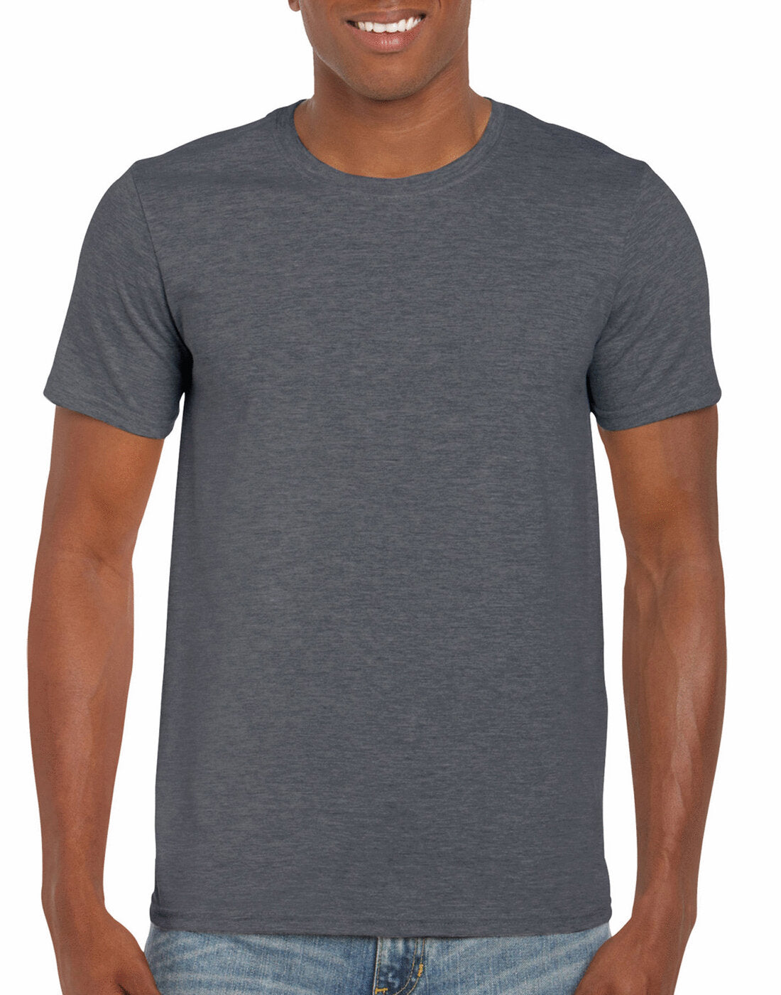 Gildan Adult Softstyle Ringspun T-Shirt - GD01 - Dark Heather
