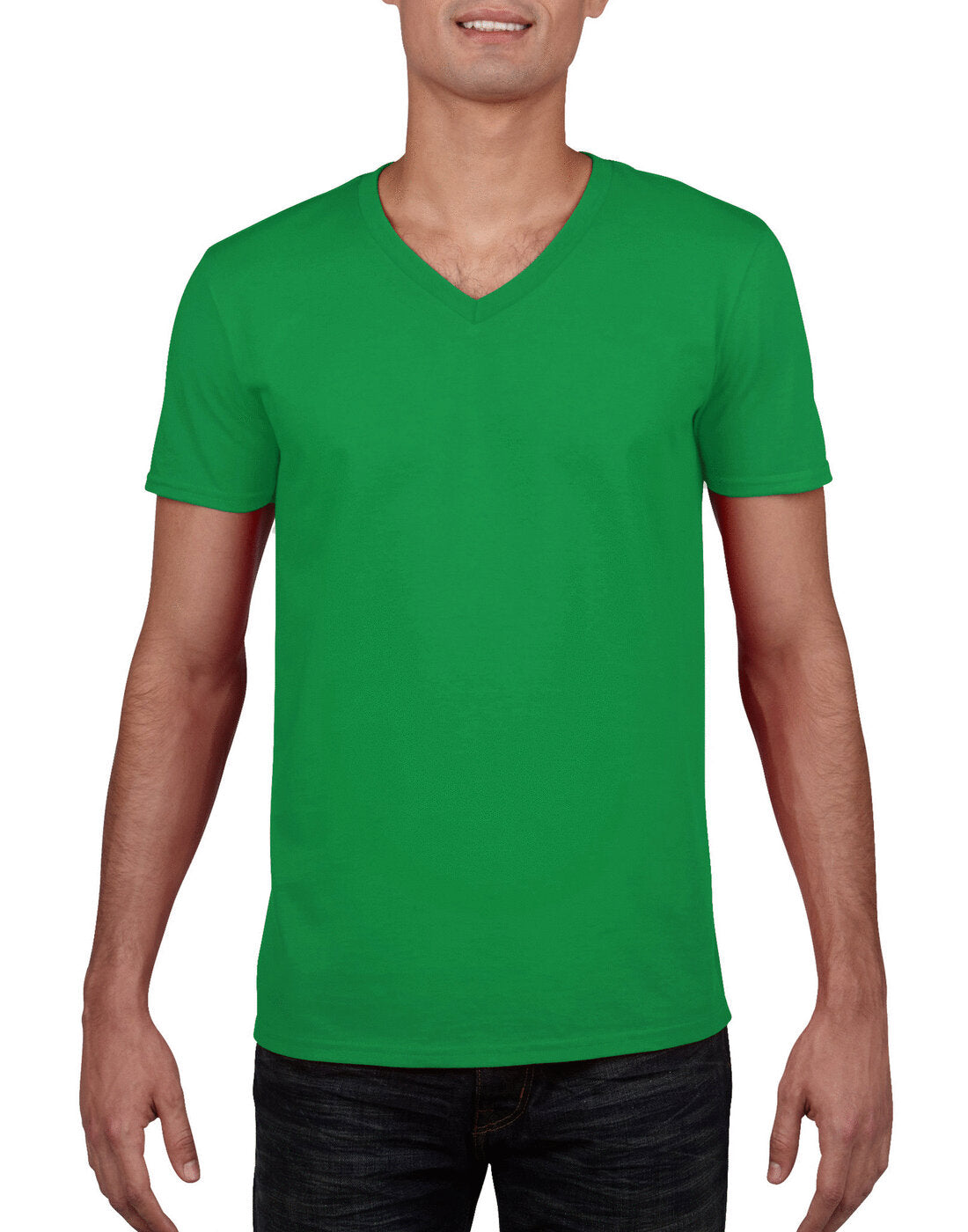 Gildan Softstyle Adult V-Neck T-Shirt - Irish Green