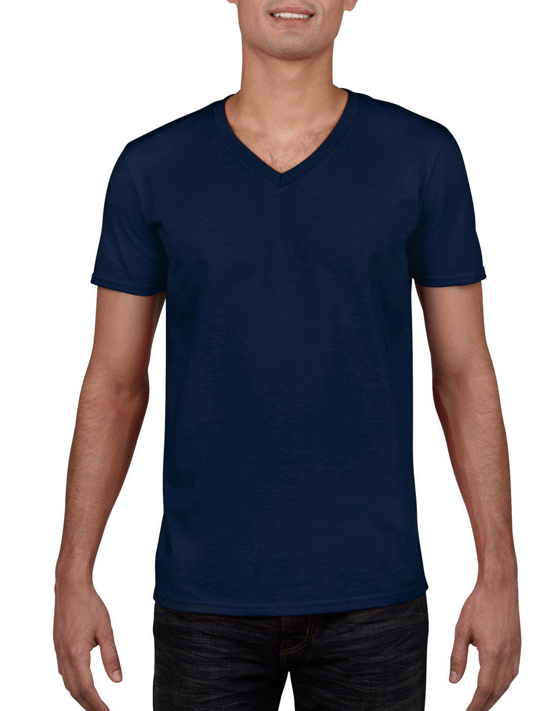 Gildan Softstyle Adult V-Neck T-Shirt - Navy