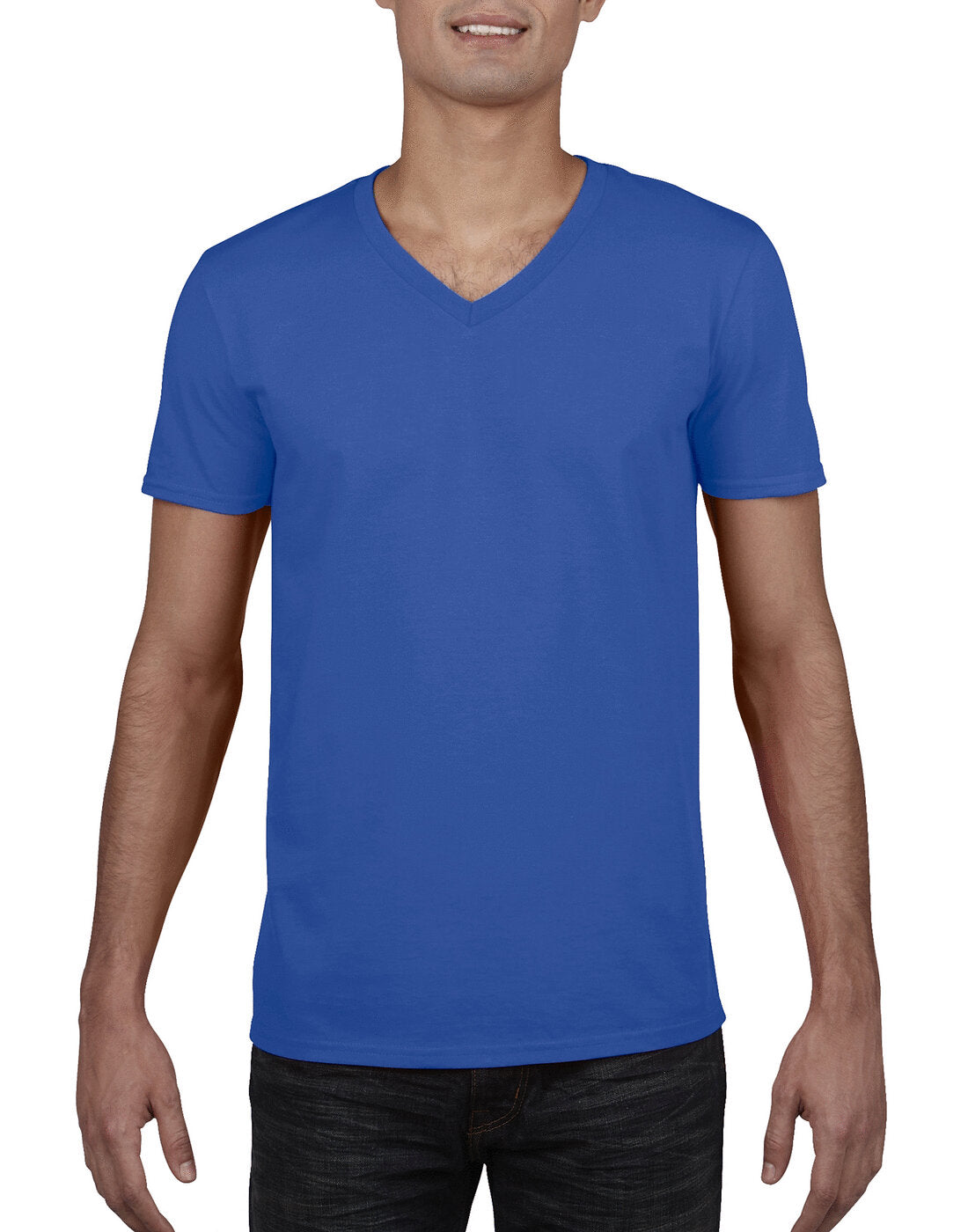 Gildan Softstyle Adult V-Neck T-Shirt - Royal