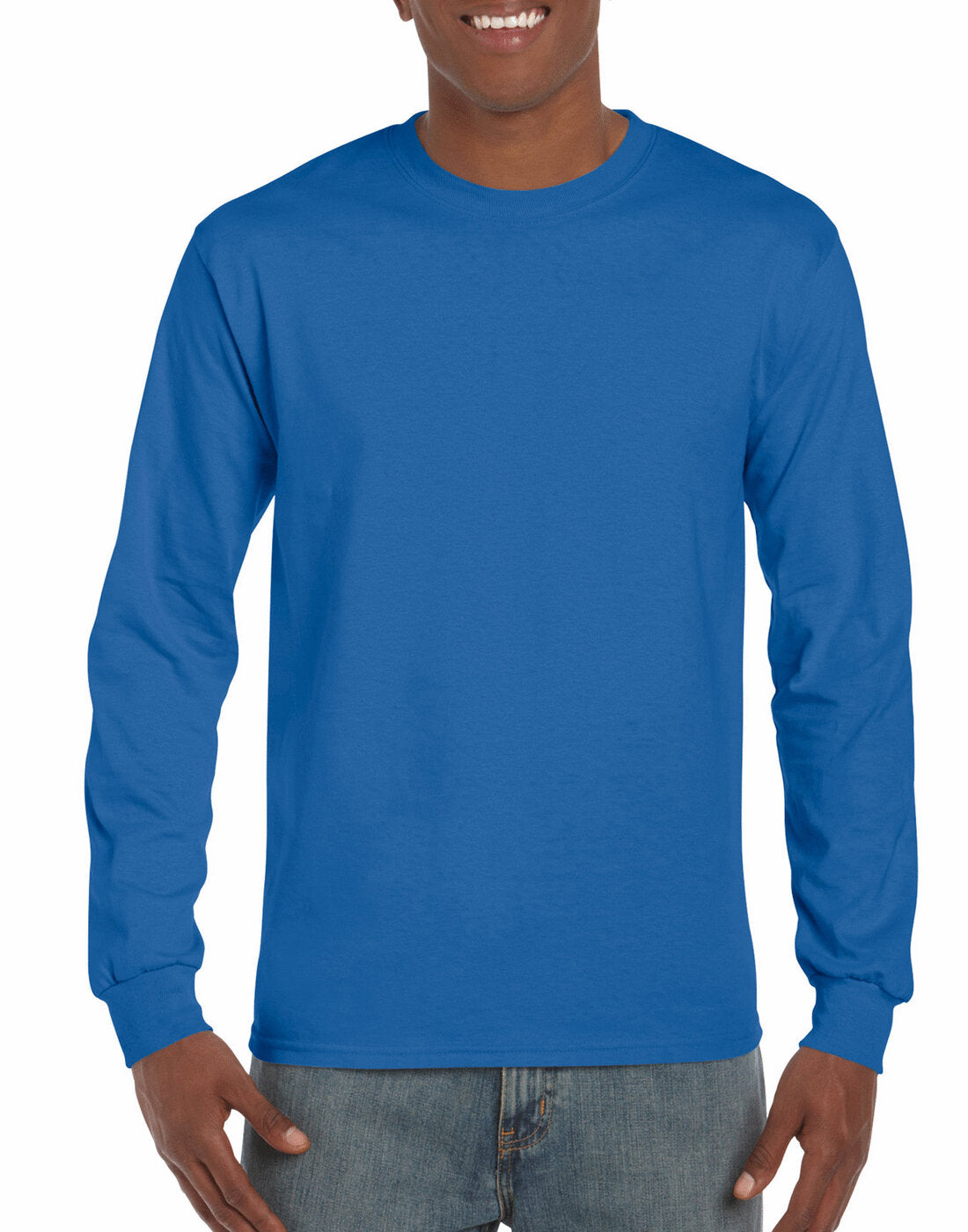 Gildan Ultra Cotton Adult Long Sleeve T-Shirt - Royal Blue