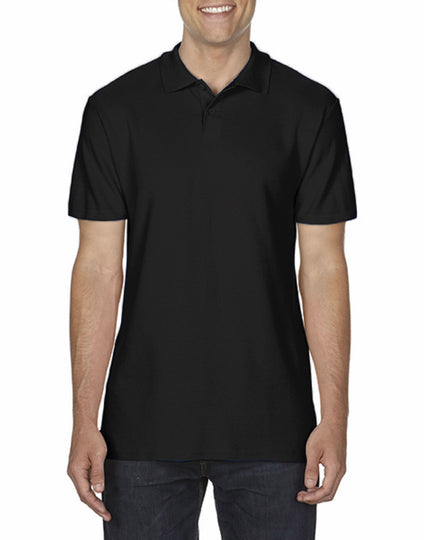 Gildan Softstyle Double Pique Polo - Black