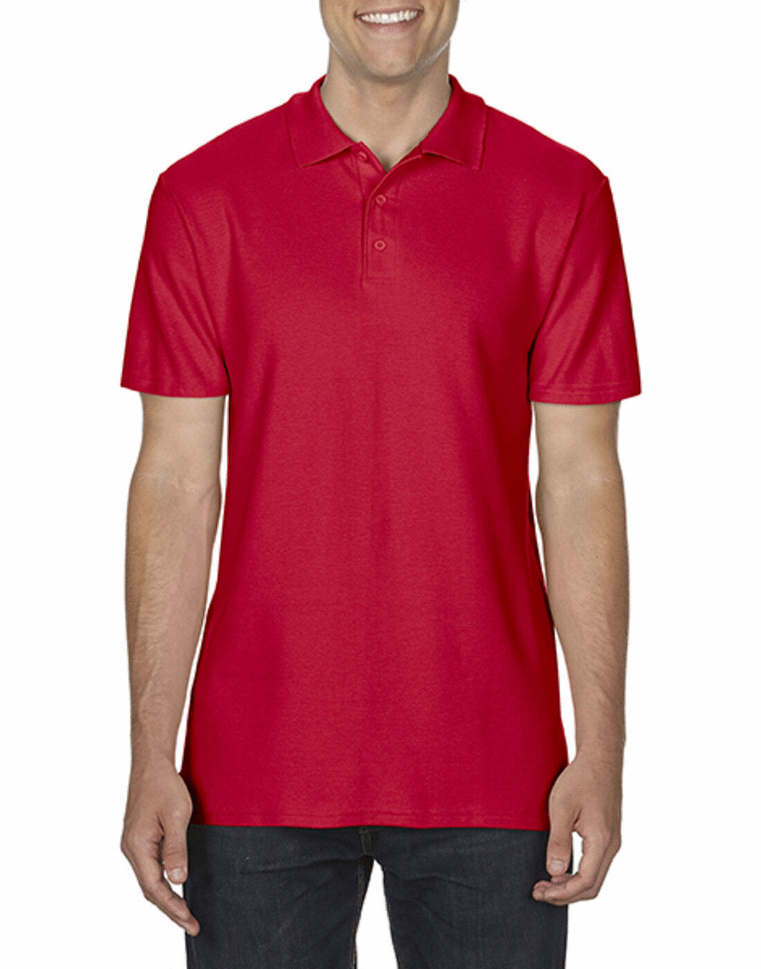 Gildan Softstyle Double Pique Polo - Red