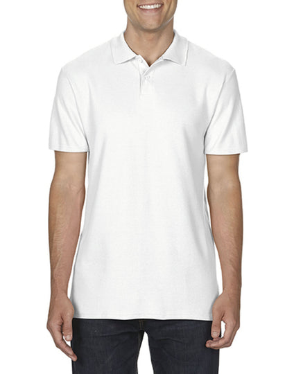 Gildan Softstyle Double Pique Polo - White