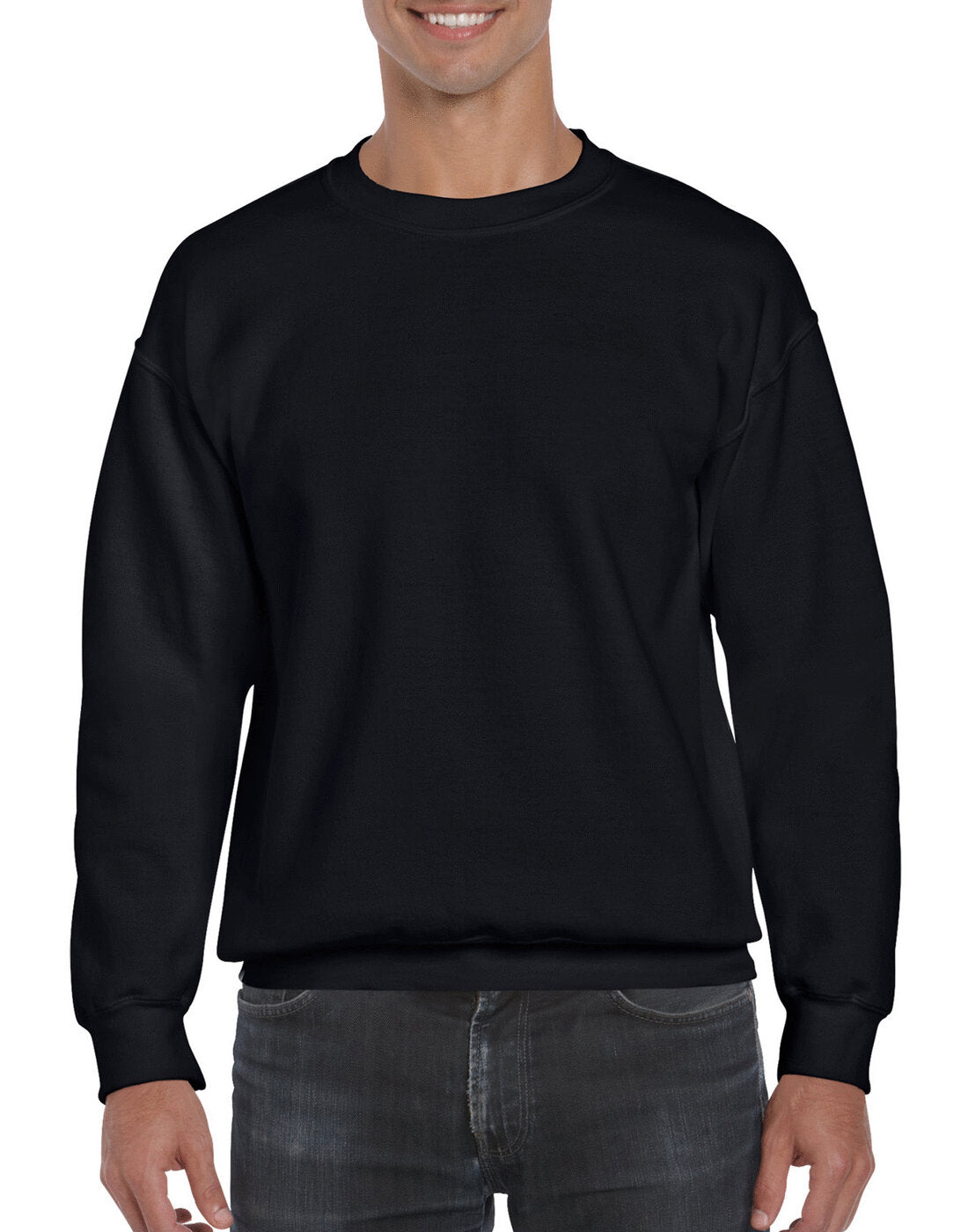 Gildan Dryblend Adult Crew Neck Sweatshirt - Black