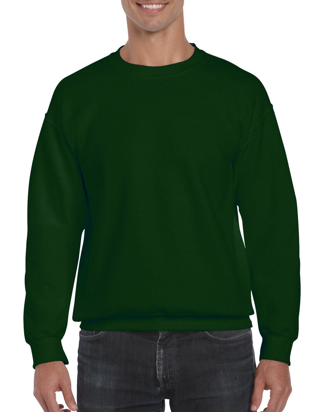 Gildan Dryblend Adult Crew Neck Sweatshirt - Forrest Green
