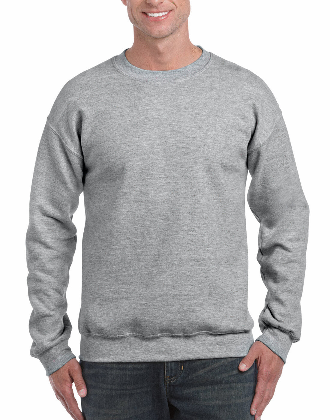 Gildan Dryblend Adult Crew Neck Sweatshirt - Sports Grey