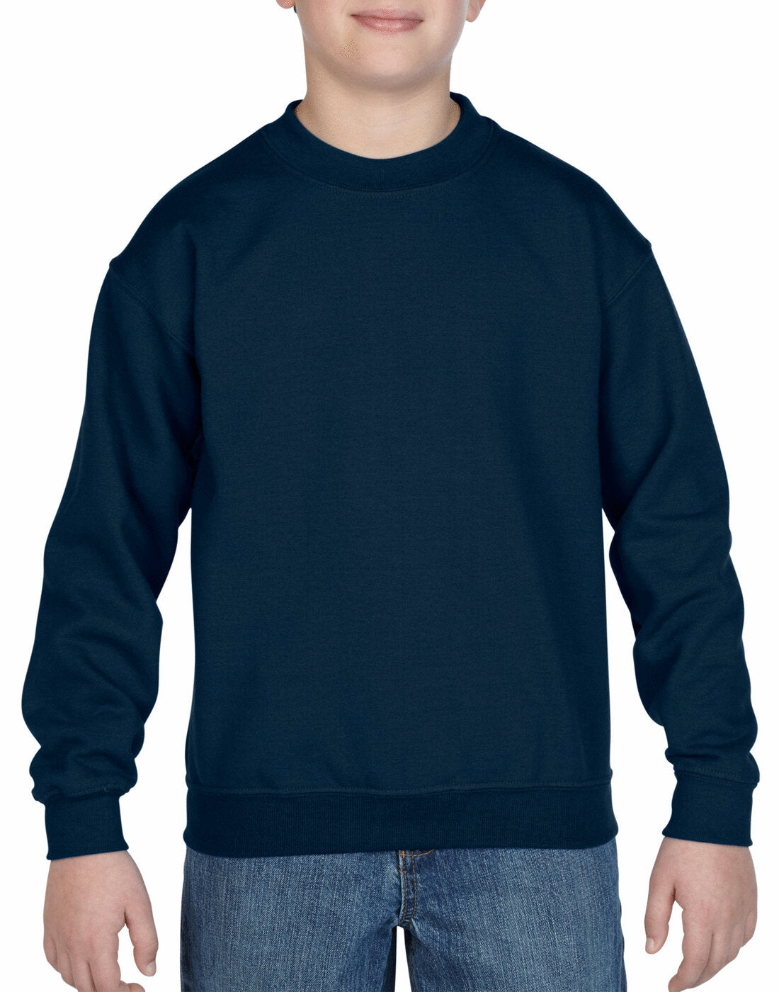 Gildan Kids Heavyblend Crew Neck Sweatshirt - Navy