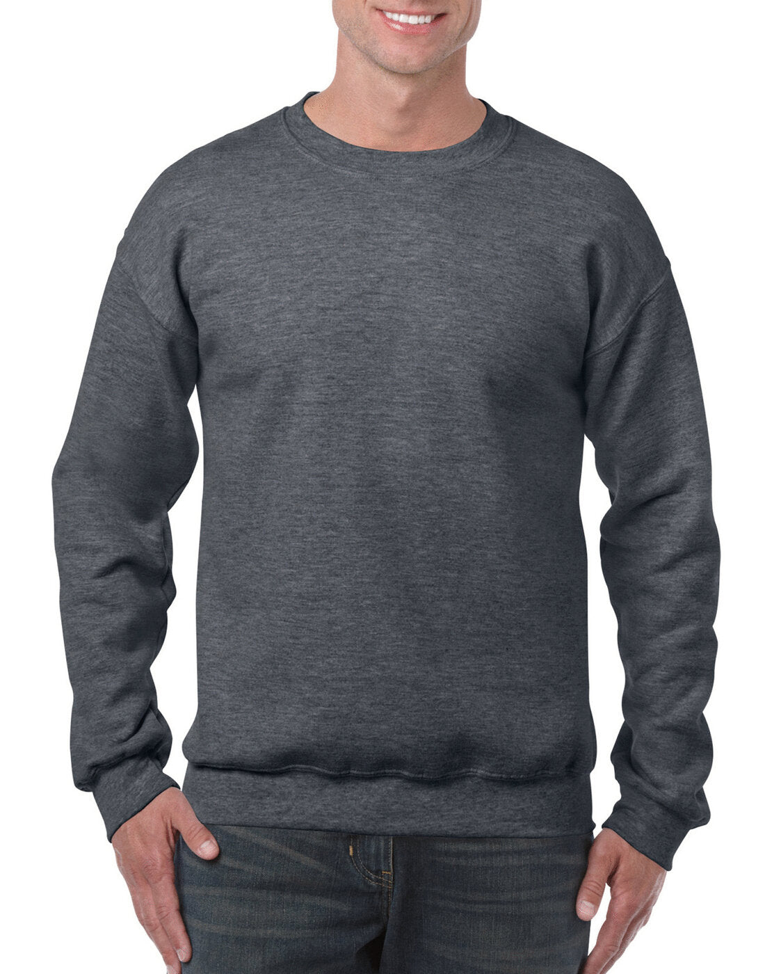 Gildan Heavyblend Adult Crew Neck Sweat - Dark Heather